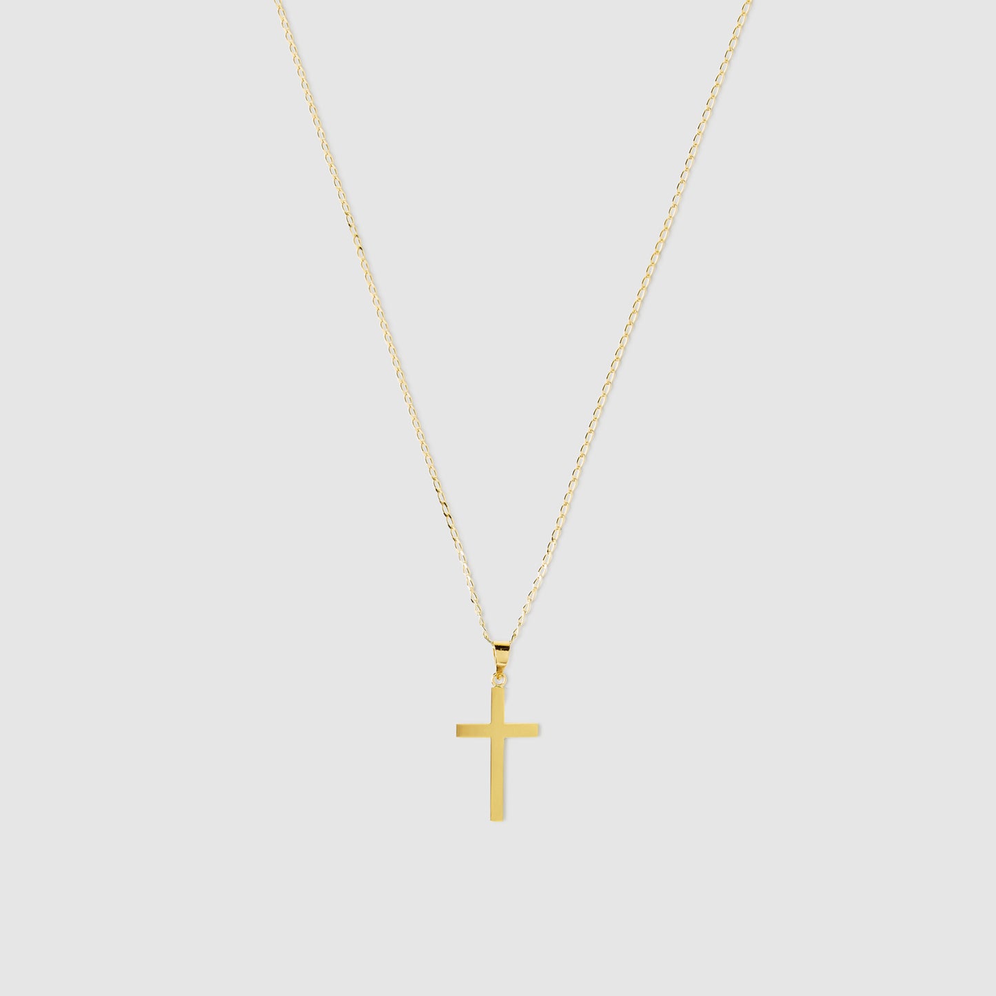 Smooth Cross Pendant 18k Gold