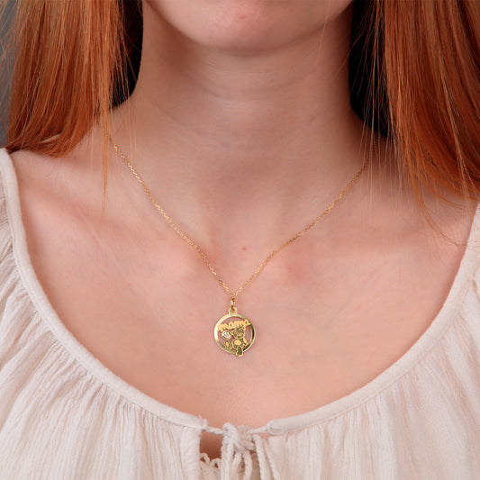 Colgante Oro 18K Mamá