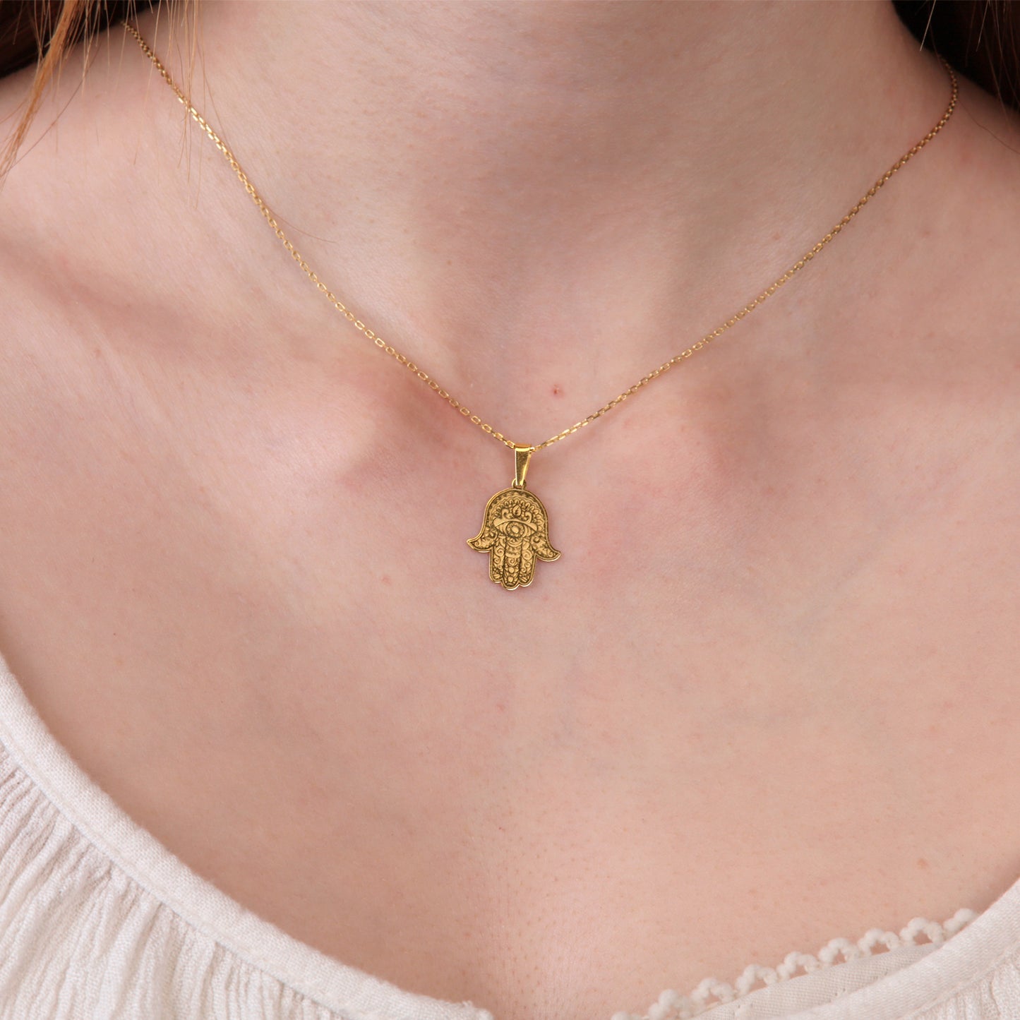 Colgante Mano de Fátima Oro 18K