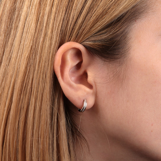 Pendientes Plata Aros 925 Circonitas