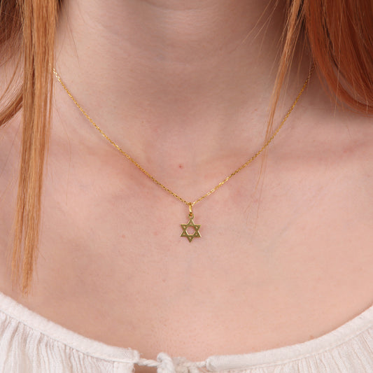 Colgante Estrella de David Oro 18K