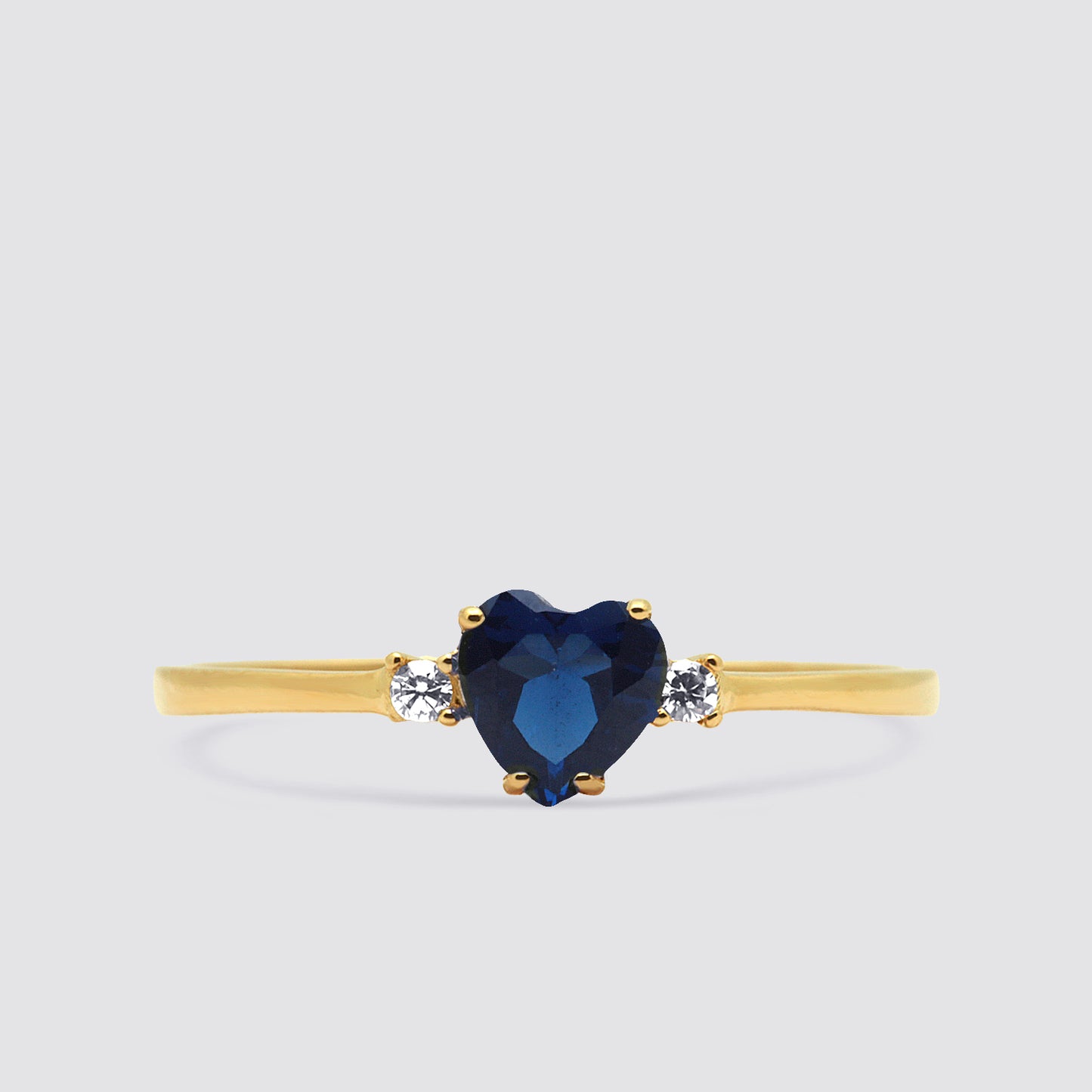 Anillo Blue Heart Oro 18K