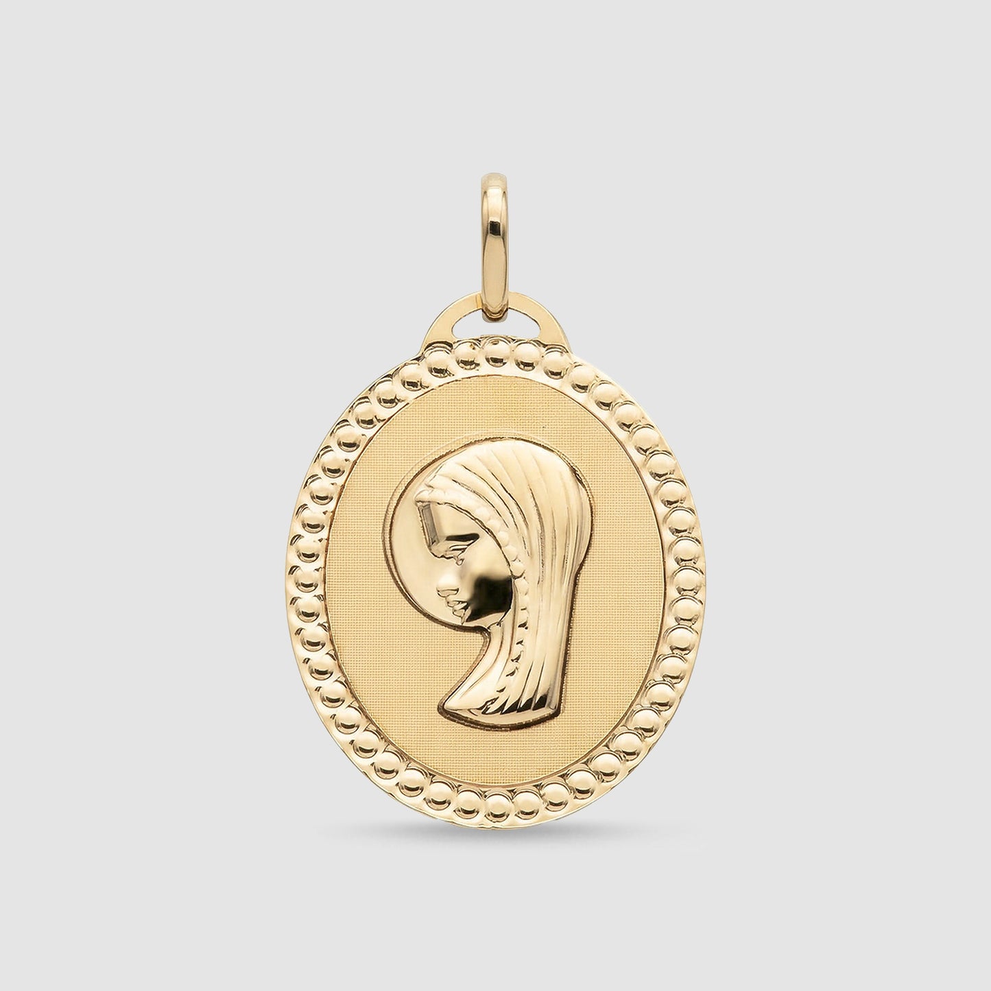 Medalla Virgen Niña Oro 18K