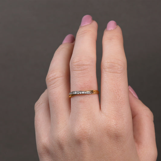 Anillo Oro 18K y Brillantes