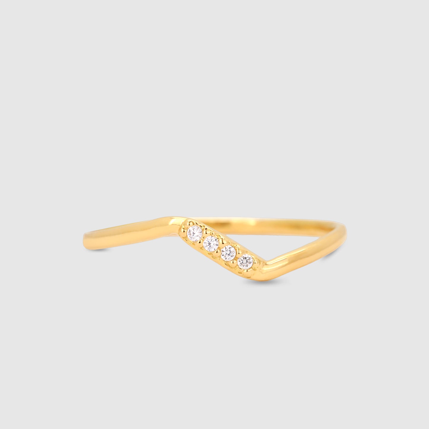 Anillo Oro 18K circonitas