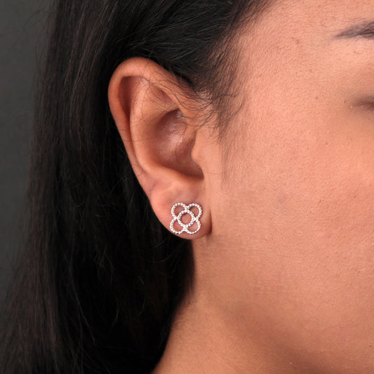 Pendientes flor Plata 925