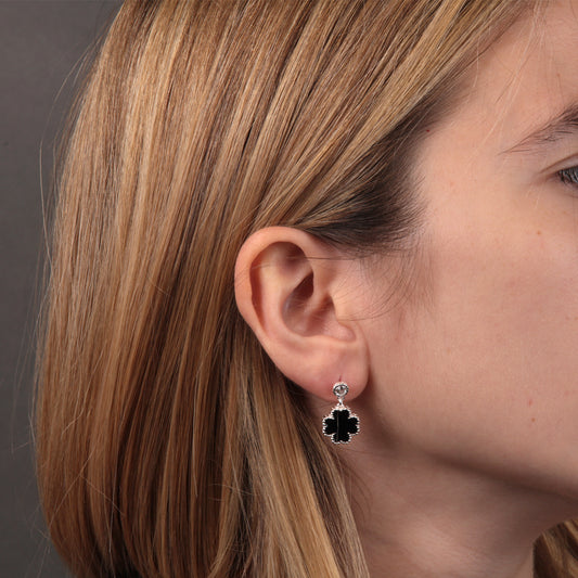 Pendientes Trébol Plata 925