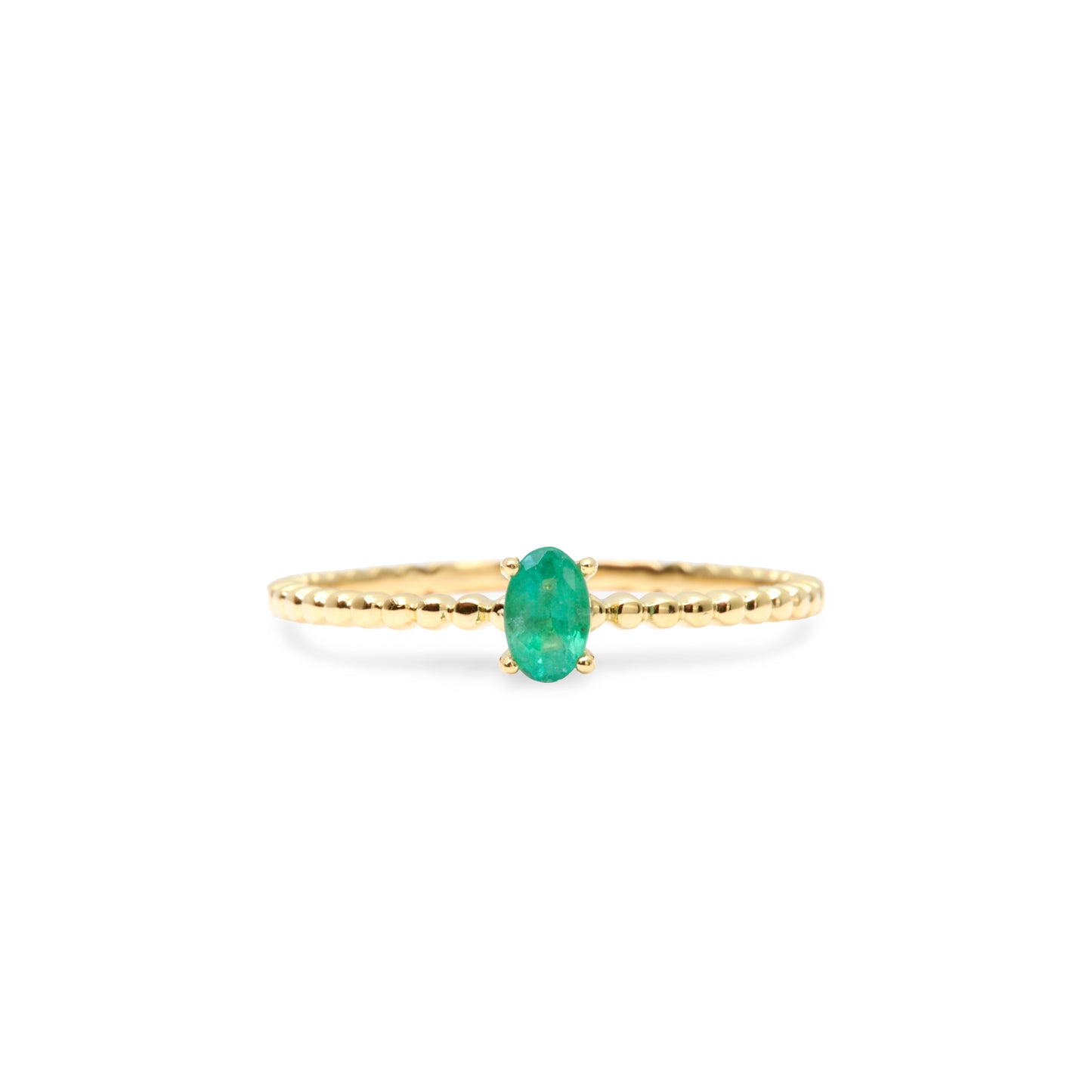 Anillo Oro 18K Esmeralda