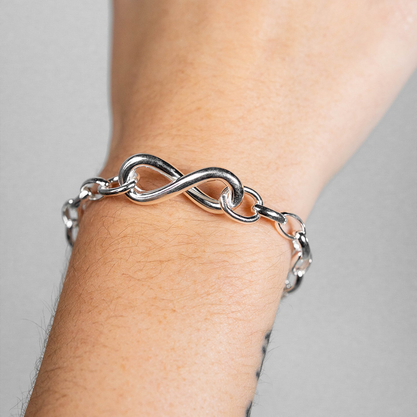 925 Silver Bracelet with infinity motif