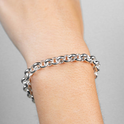 Thick Roló 925 Silver Bracelet