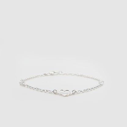 Infinity heart bracelet 925 Silver