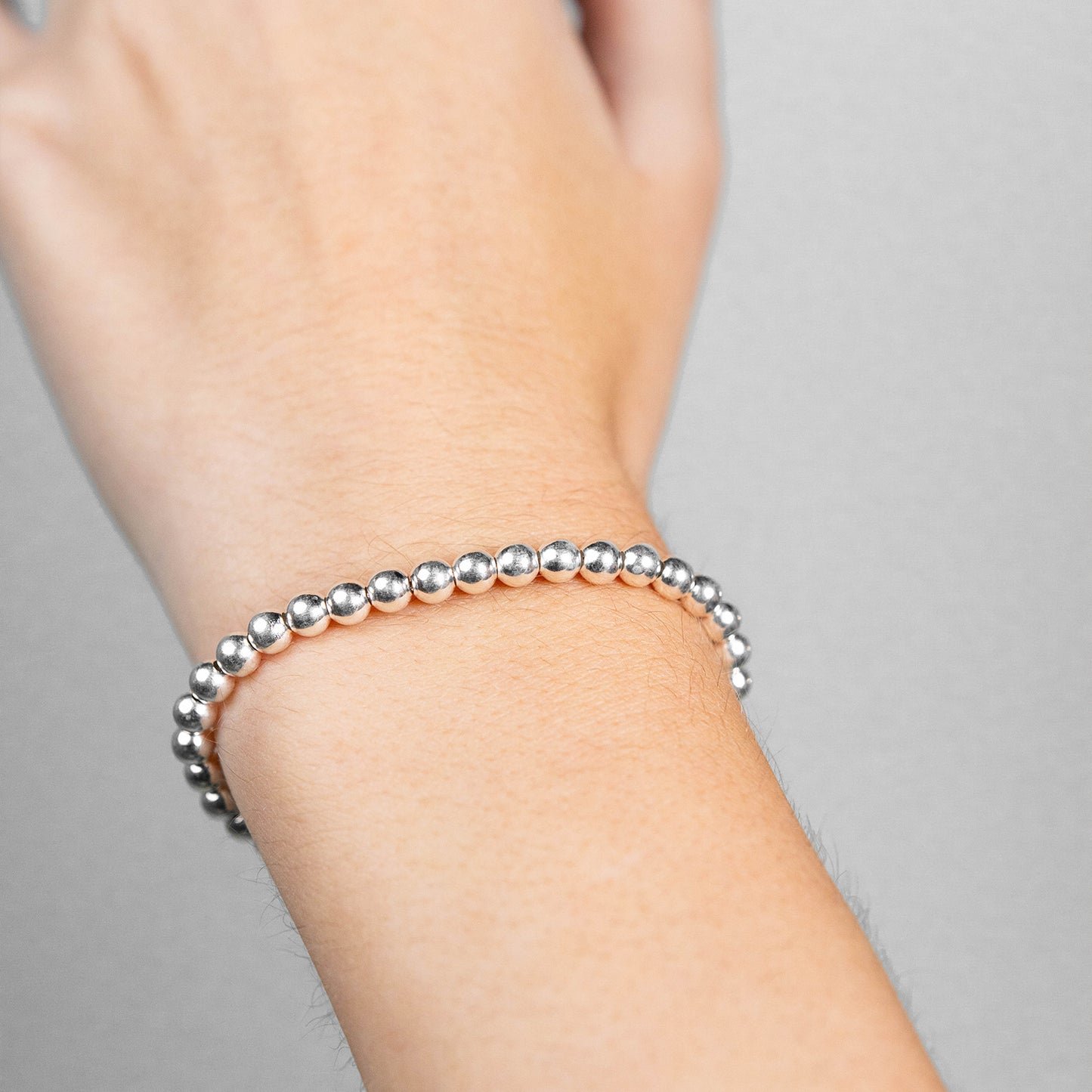 Silver bracelet balls