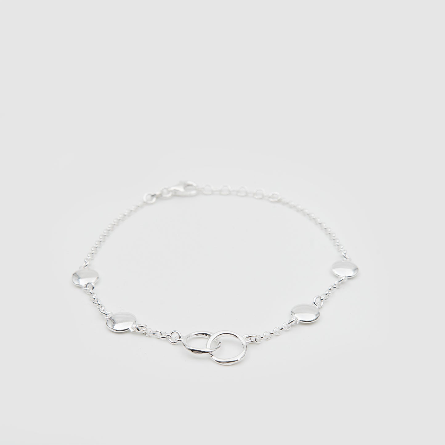 925 Silver Circles Bracelet