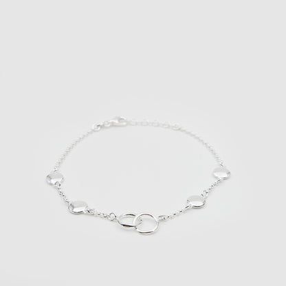 925 Silver Circles Bracelet