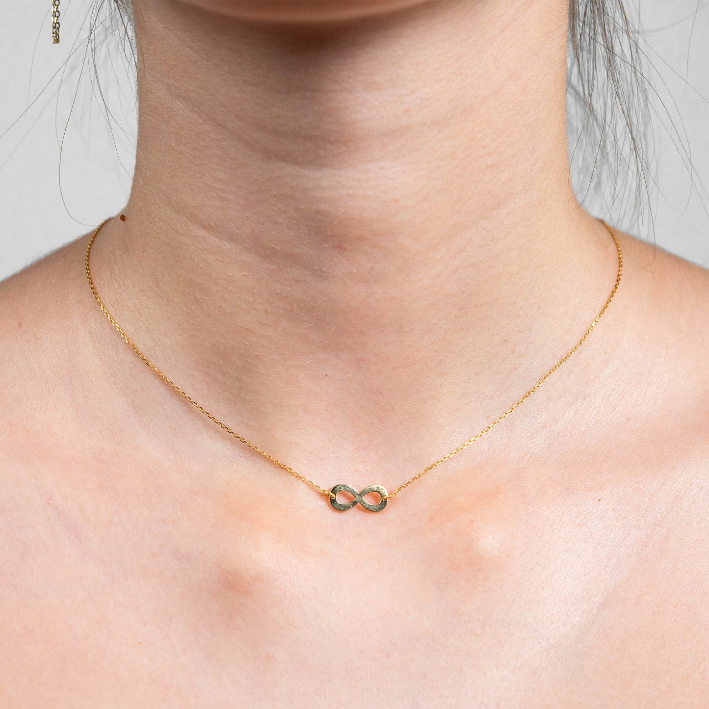 18K Gold Infinity Necklace