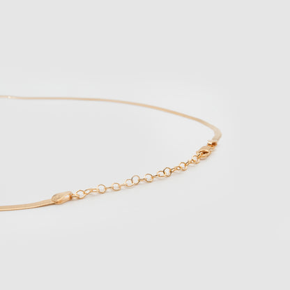 Golden silver choker