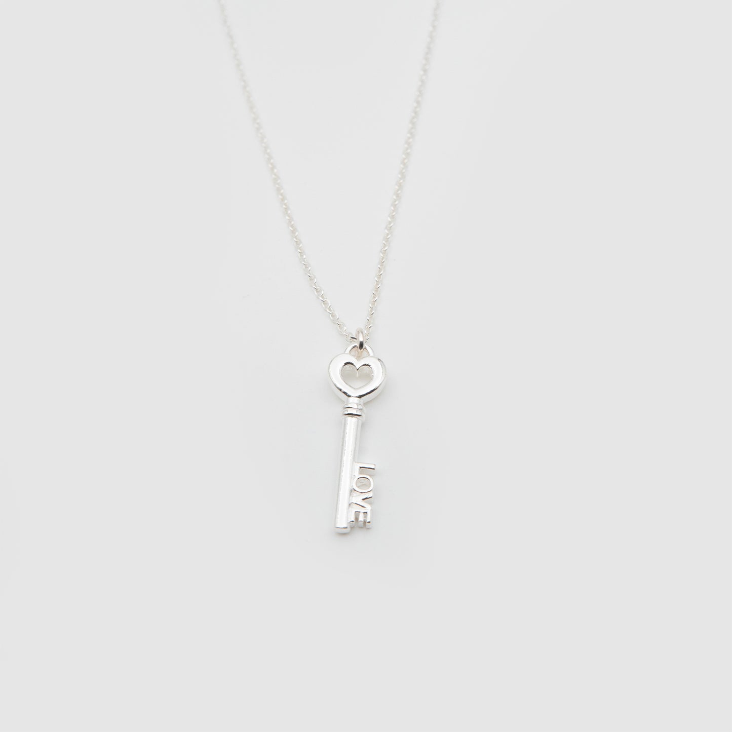 Heart key choker 'LOVE' 925 Silver