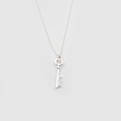 Heart key choker 'LOVE' 925 Silver