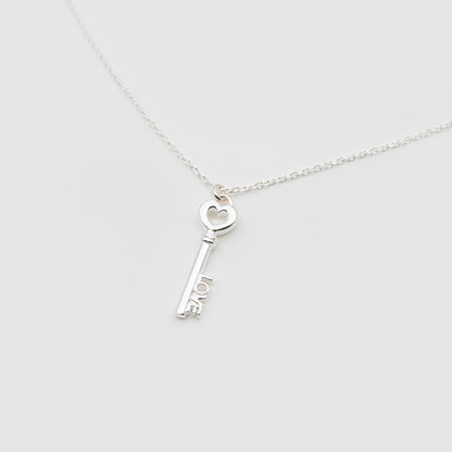 Heart key choker 'LOVE' 925 Silver