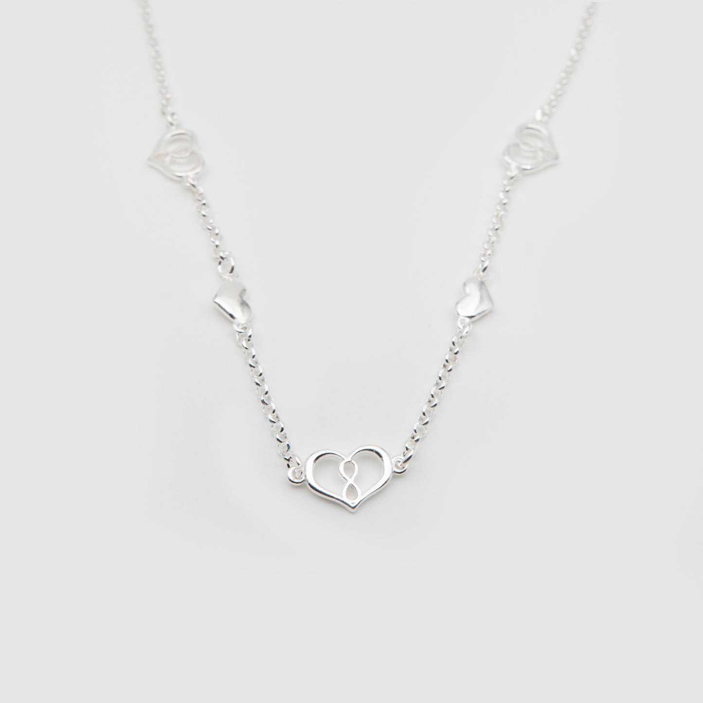 925 Silver Heart Choker