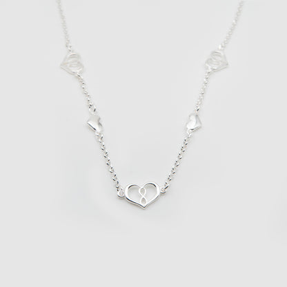 925 Silver Heart Choker