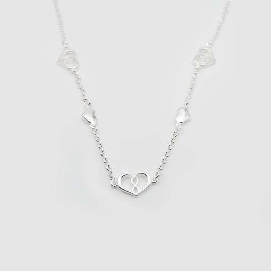 925 Silver Heart Choker