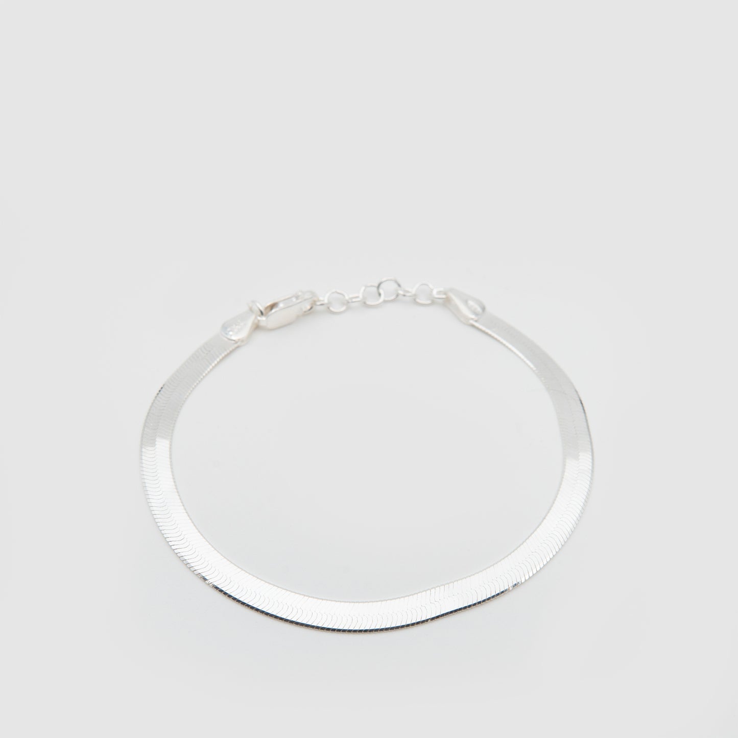 Flat 925 Silver Bracelet