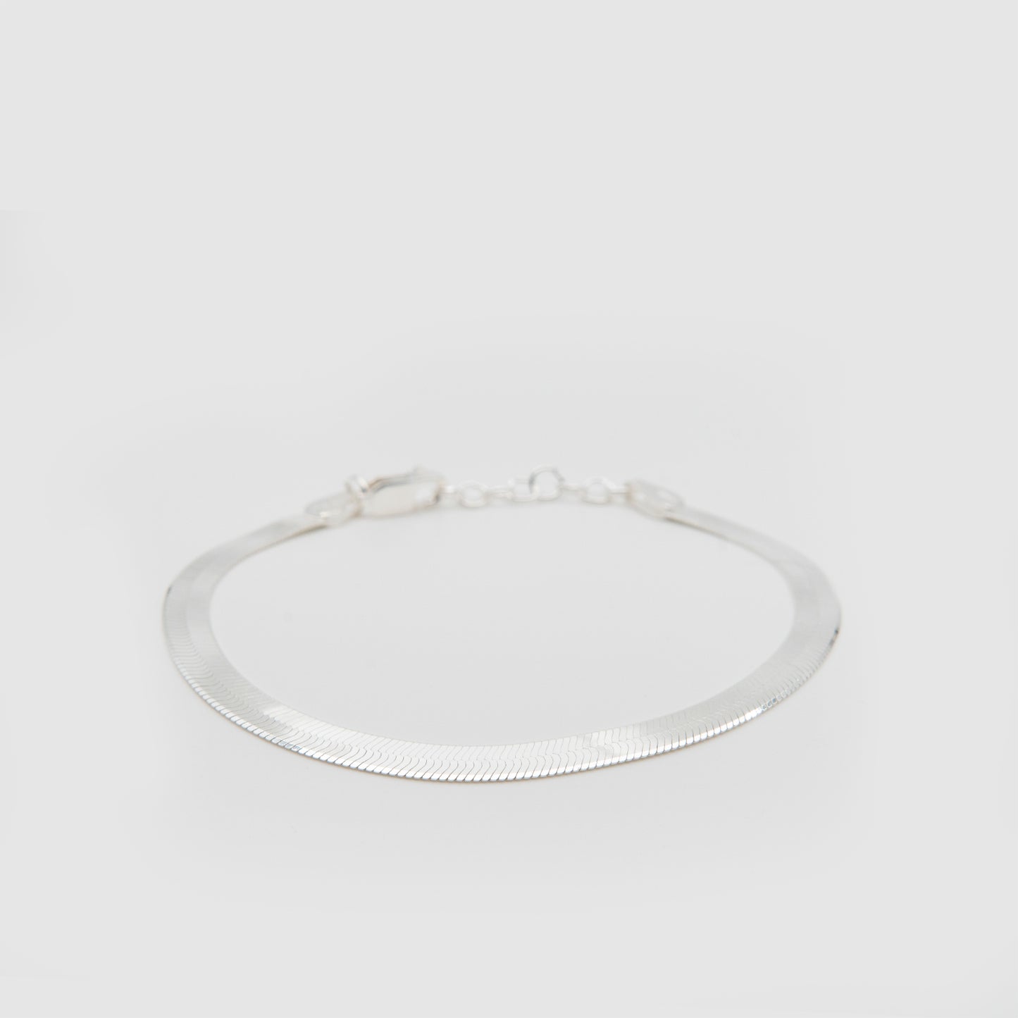 Flat 925 Silver Bracelet