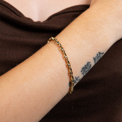 Pulsera Ovall Oro 18k