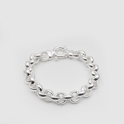 Thick Roló 925 Silver Bracelet