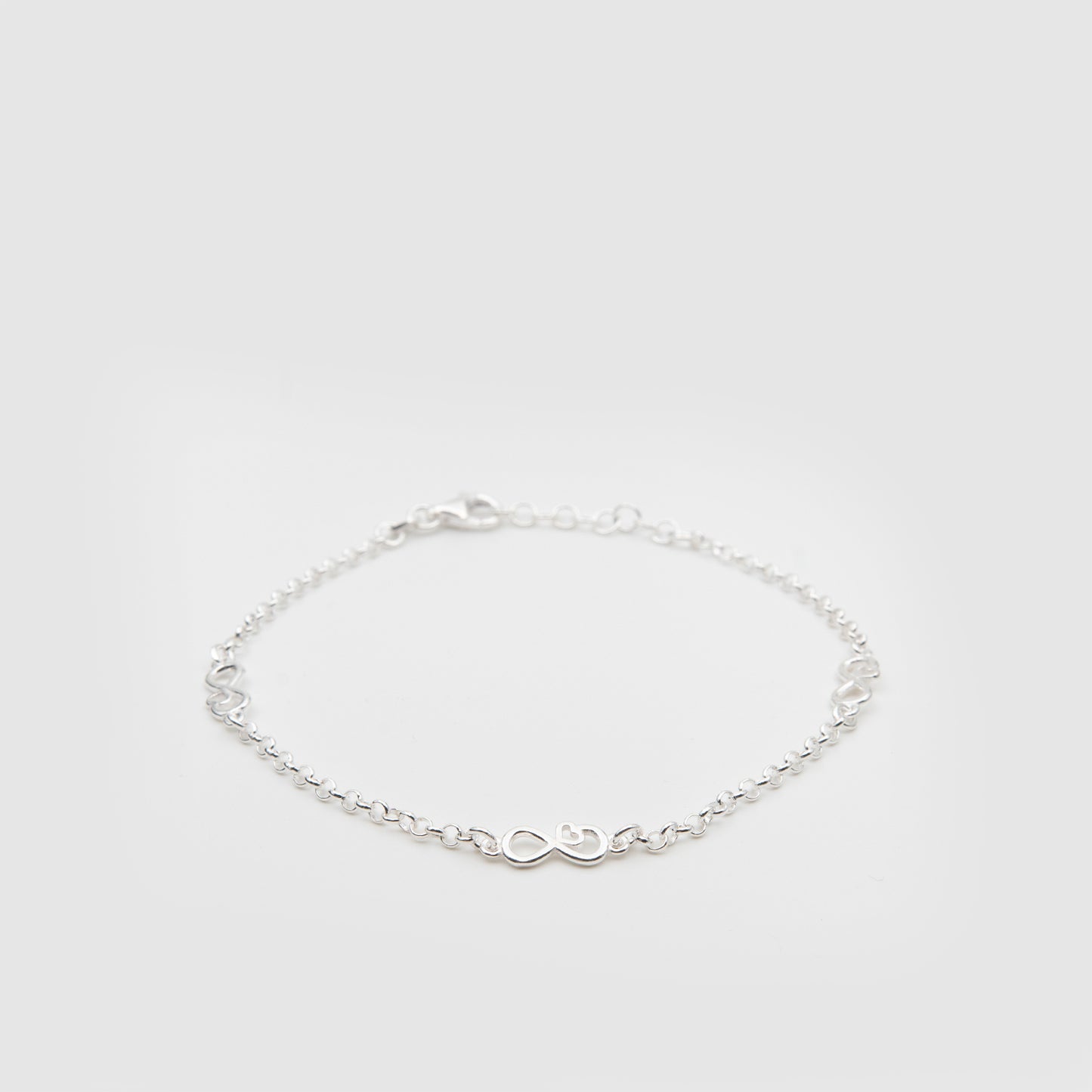 925 Silver Infinity Love Bracelet