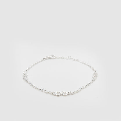 925 Silver Infinity Love Bracelet