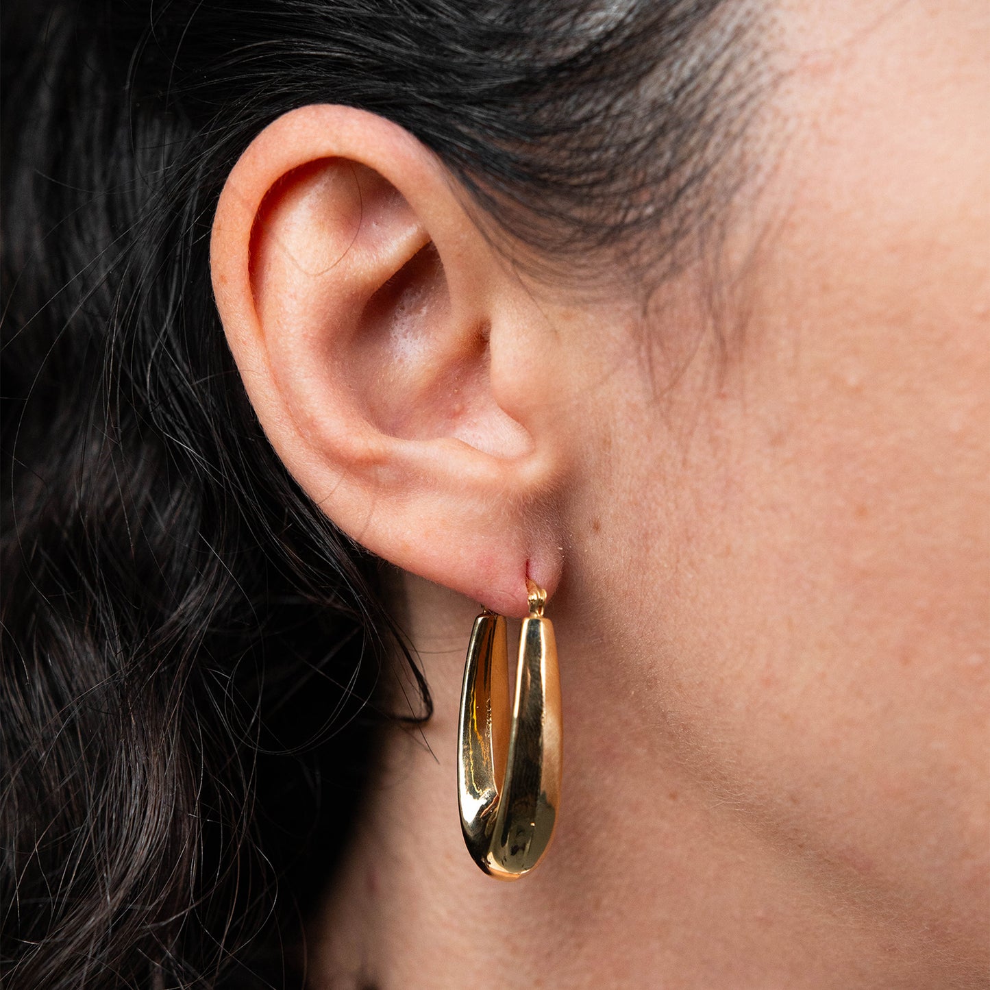 18K Gold domed earrings