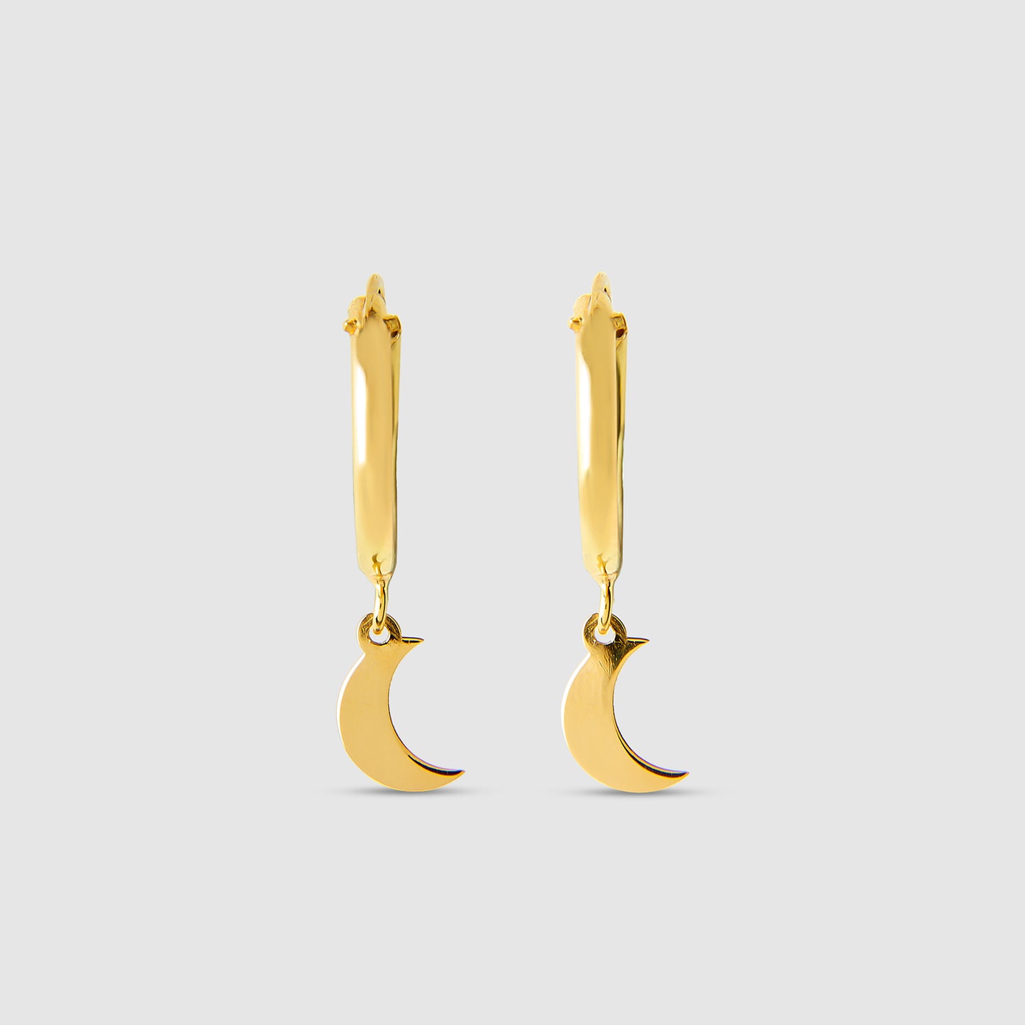 Pendientes de Luna Oro 18K