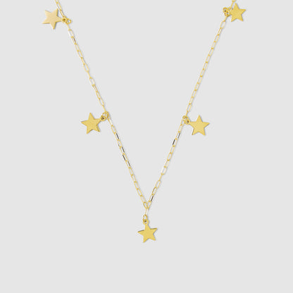 Gargantilla Estrellas Oro 18K