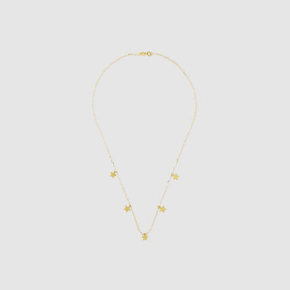 18K Gold Stars Choker