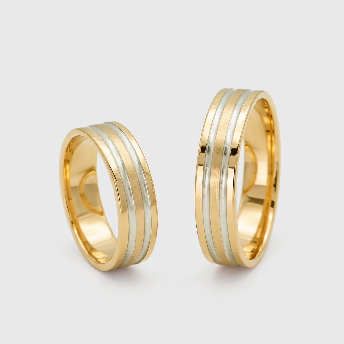 Alianza Oro 18K Bicolor