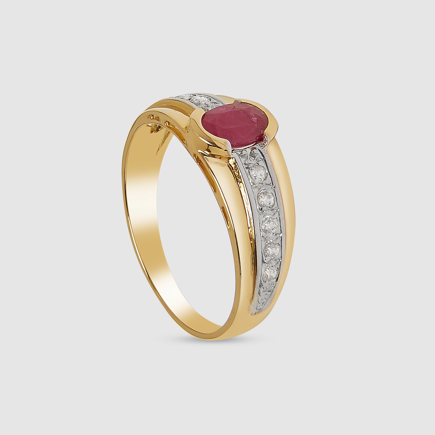 18K Gold Ruby Stone Ring