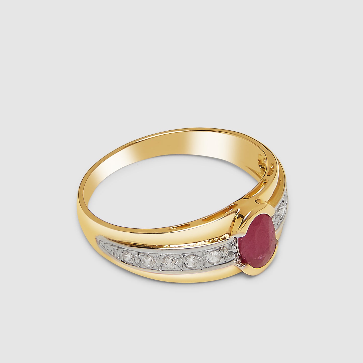 18K Gold Ruby Stone Ring