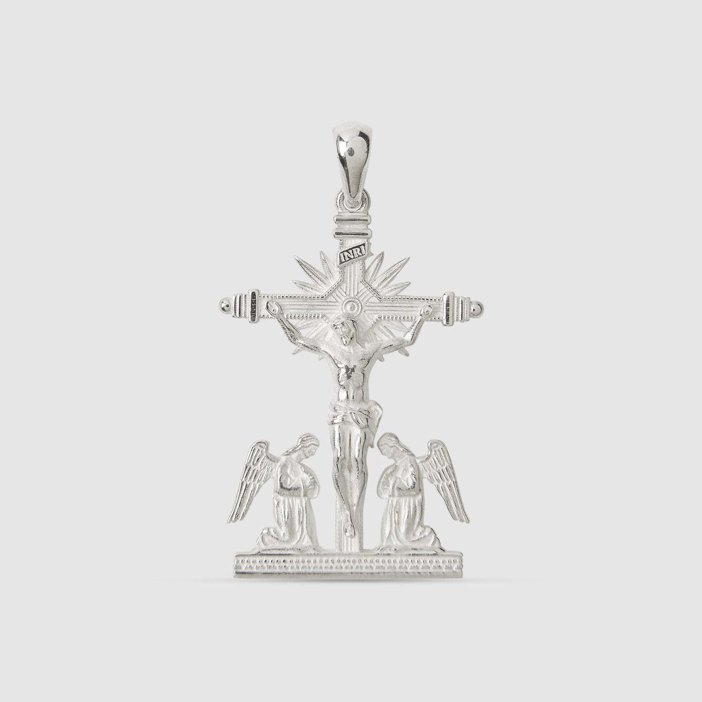 Silver Christ of the Room Pendant