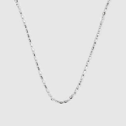 18K white gold chain