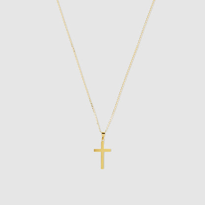 Colgante Cruz Lisa Oro 18k