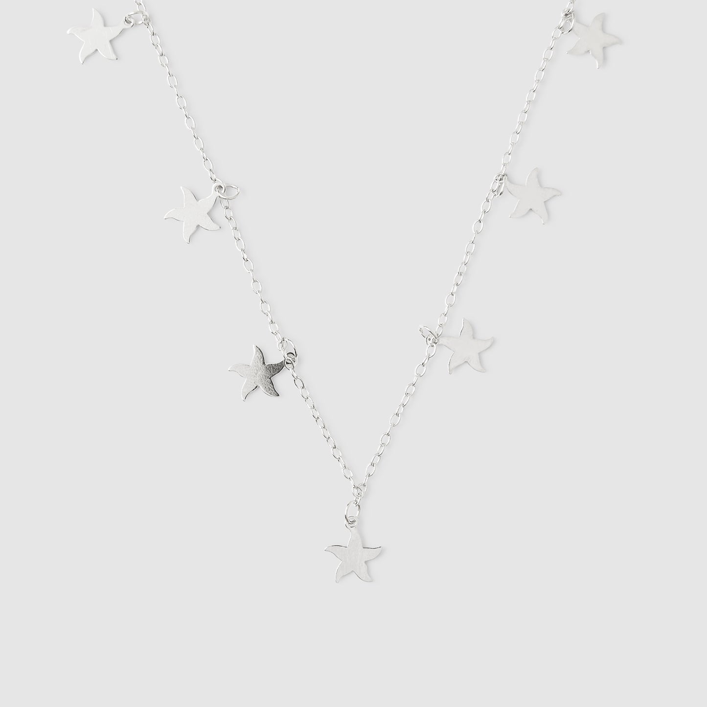 Collar de Estrellas de Mar Plata 925