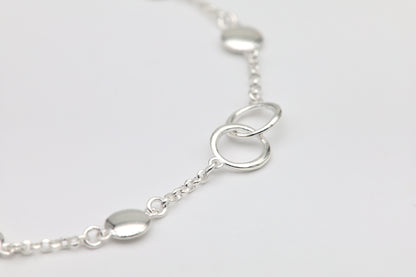 925 Silver Circles Bracelet