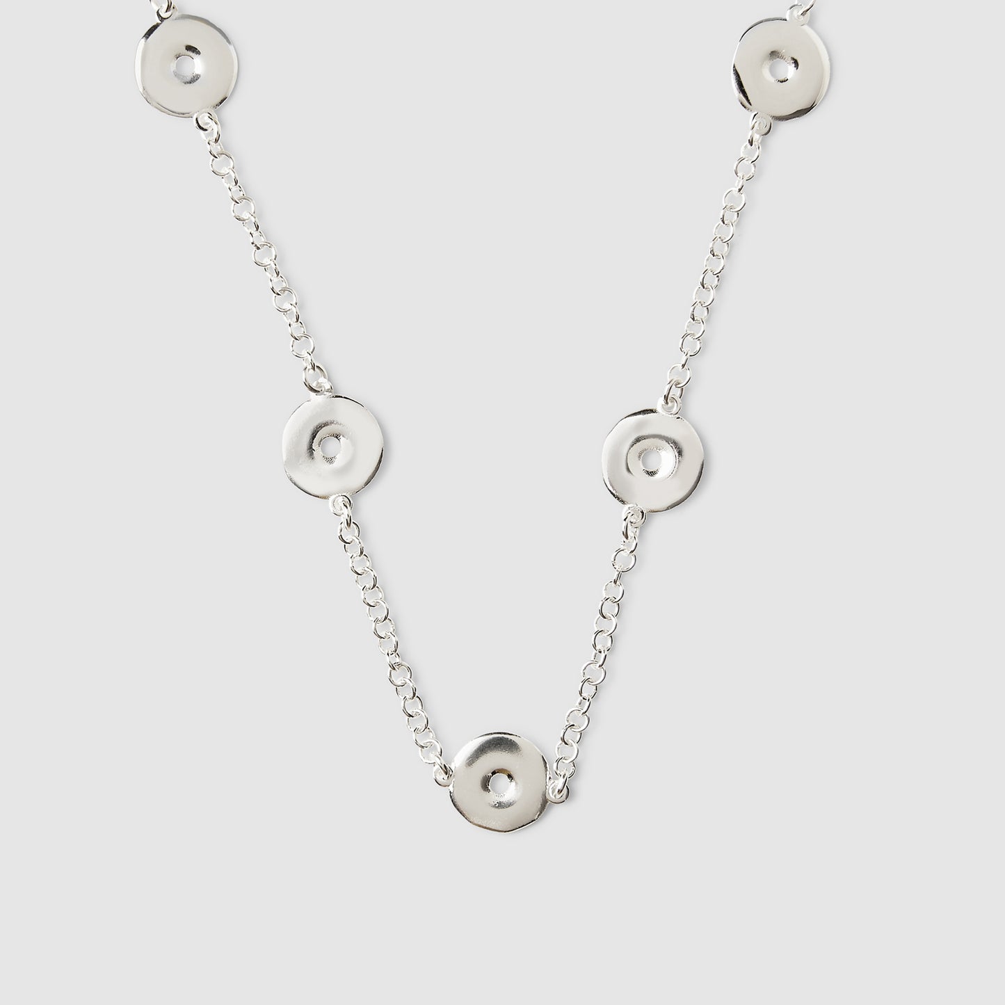 925 Silver Circles Choker