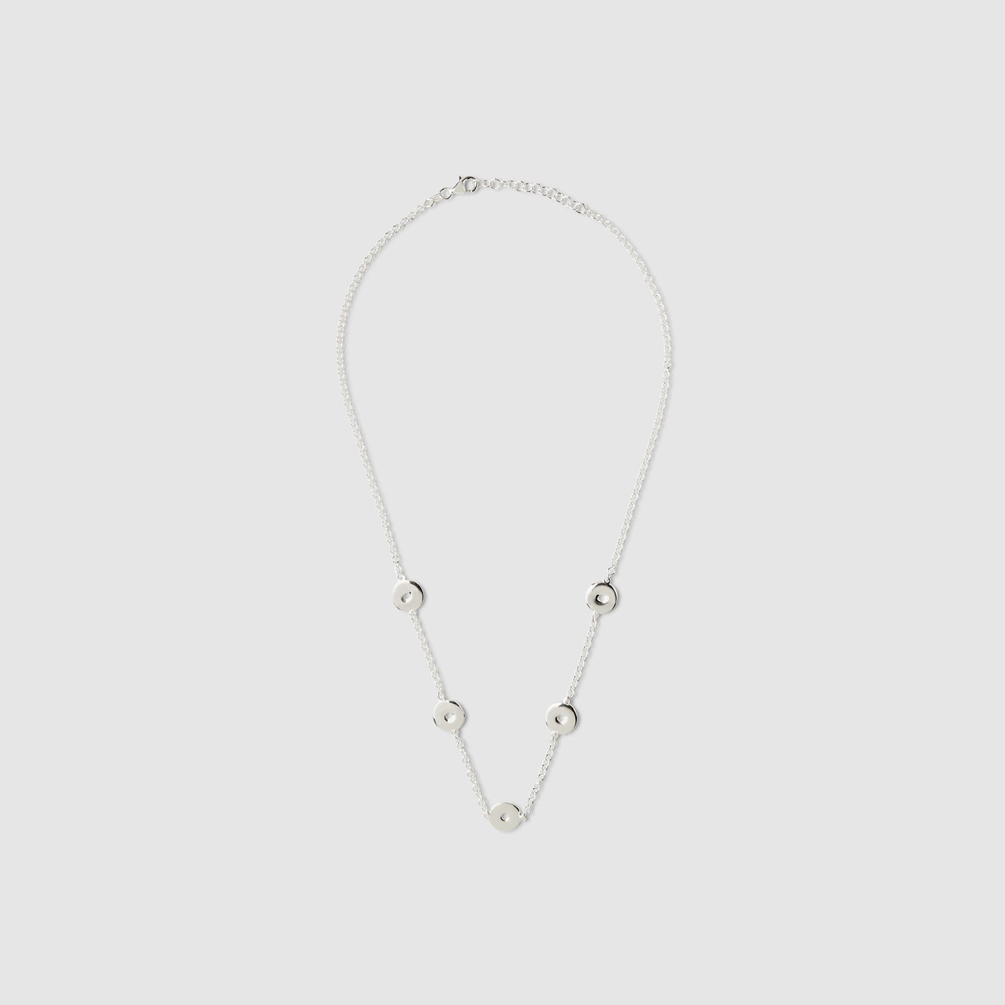 925 Silver Circles Choker