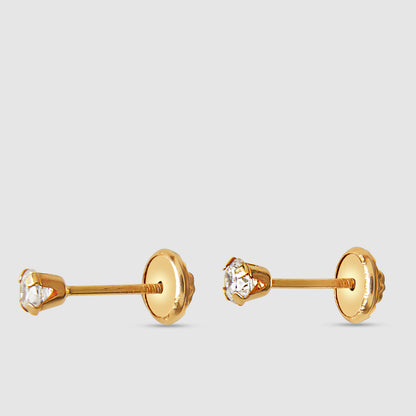 18K Gold Claw Earrings