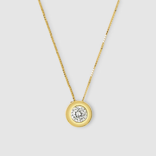 Gargantilla chatón Oro 18K