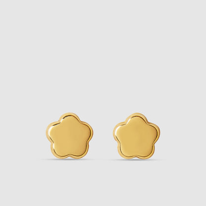 Pendientes Flores Oro 18K