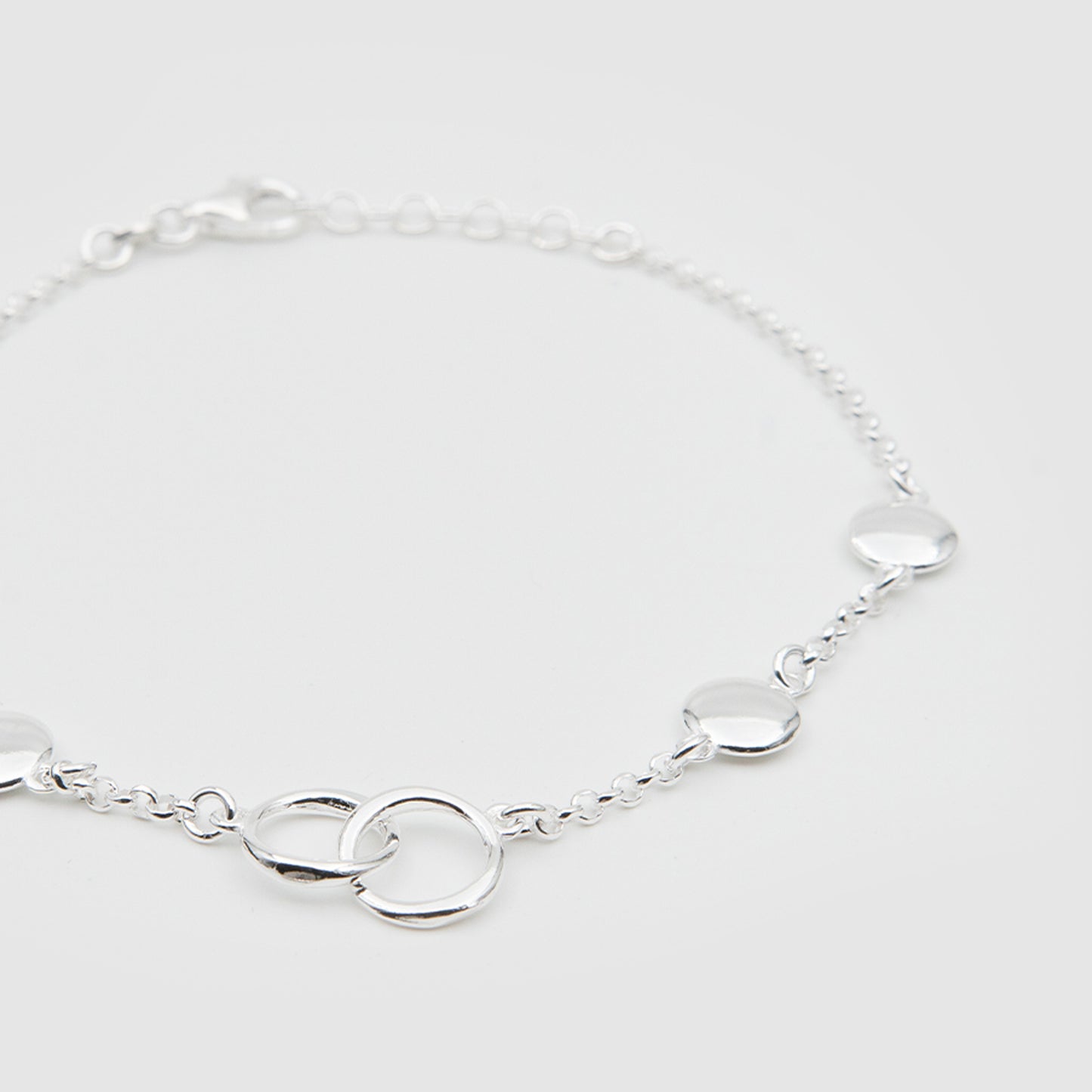 925 Silver Circles Bracelet